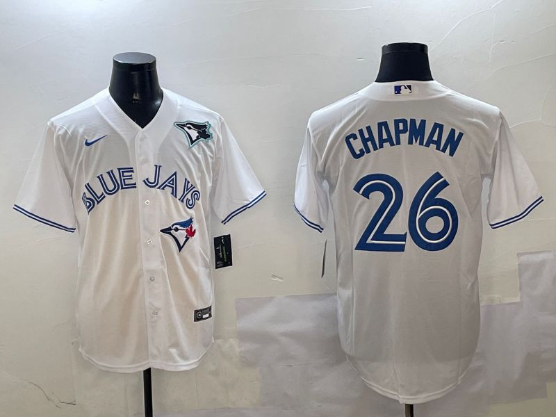 Men Toronto Blue Jays #26 Chapman White Game 2025 Nike MLB Jersey style 3->toronto blue jays->MLB Jersey